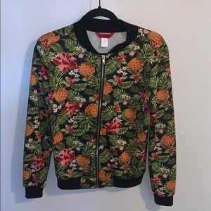 1st Kiss tropical bomber jacket